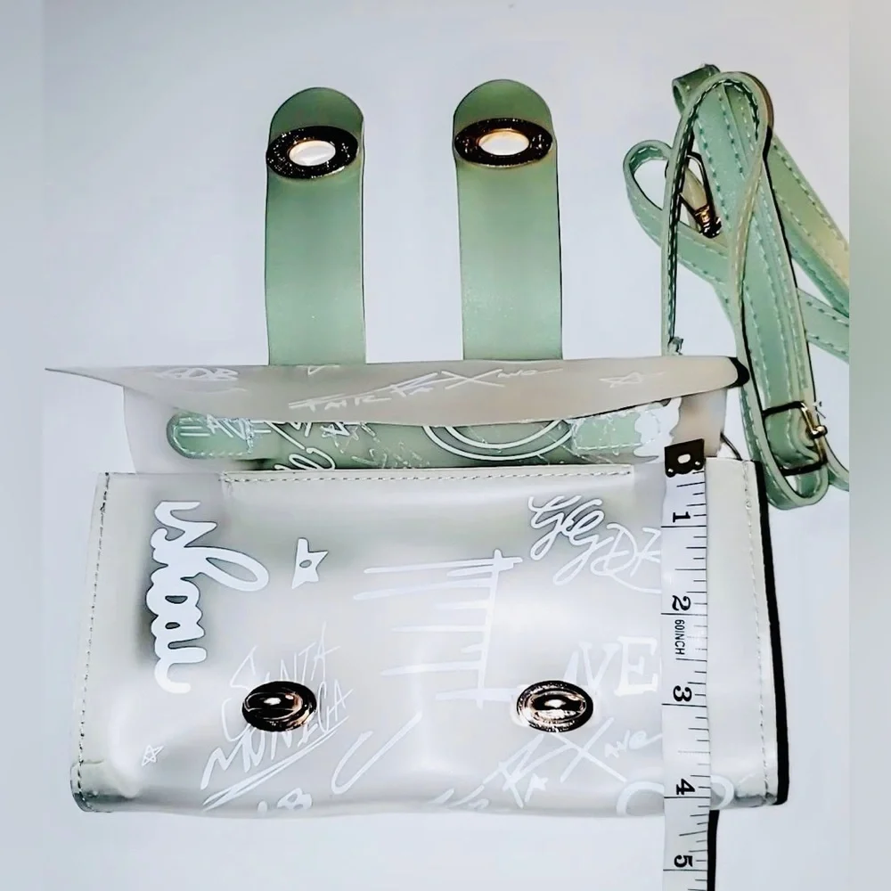 Transparent Graffiti Jelly Small Crossbody/Shoulder Handbag/Purse 👜- NWOT. - Picture 11 of 16